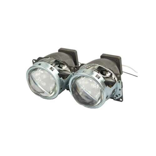 Bixenon Q5 D1S 3" car headlight lens set with chrome trims