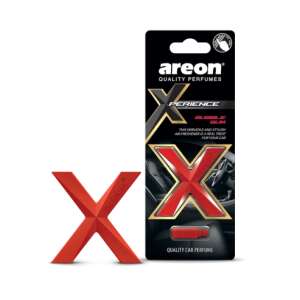Areon Xperience Bubble Gum car air freshener, red X shaped design, quality car perfume - Areon Car Air Freshener