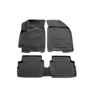 Chevrolet Aveo (T250) 2005-2011 car floor mats, black rubber, set of 4 - Car mat