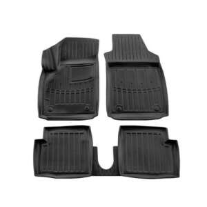 Fiat 500 (2007-) car floor mats, black rubber, set of 4 - Car mat