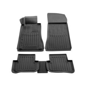 Mercedes Benz W203 C osztály (2001-2007) autószőnyeg készlet, fekete, gumi, tálca típus - Autószőnyeg