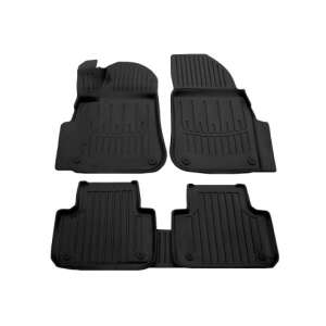 Volkswagen Touareg III (2018-) car floor mats, full set, black, rubber, umbrella tray type - Car mat