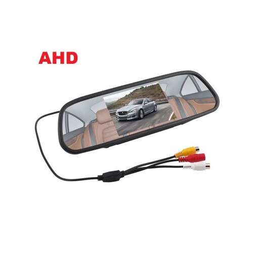 Monitor oglindă retrovizoare AHD cu ecran de 5 inci, oglindă retrovizoare auto cu monitor încorporat