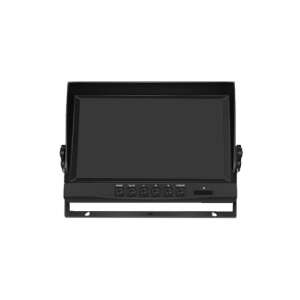 9 inch LCD monitor for car, 12V-24V power supply, black, front view - Dash Camera