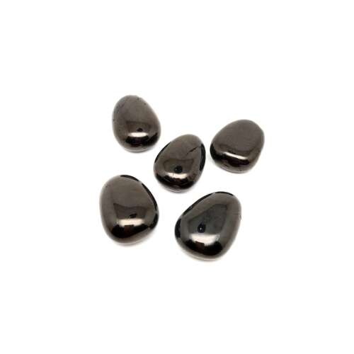 Obszidián kavicsok, 25/30mm, fekete, polírozott, természetes, gyógyító kristályok, csakra kövek
