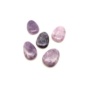 Lepidolit Ásványcsepp - Kézzel Csiszolt - 25/30 mm 120424641 - Ásvány