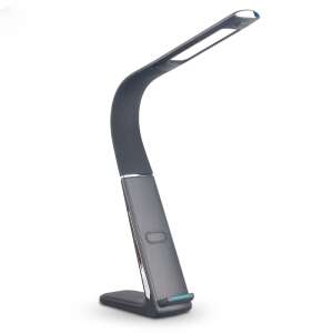 SML TX 75 LED Schreibtischlampe mit kabellosem Laden, schwarz, 3/4 Ansicht - Nonbrand Tischlampen