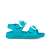 Oldalnézet a Garvalin aqua kék gumiszandálról gyerekeknek, 28-as méret
