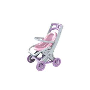 Pink and grey Doloni doll stroller for kids - Doloni