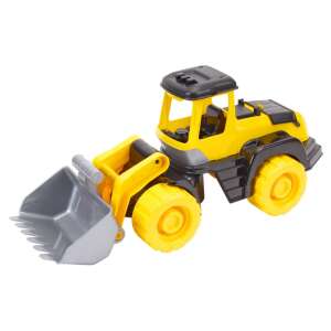 TechnoK Toys yellow toy excavator with a gray bucket, construction toy for kids - TechnoK Work machine for children