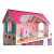 Drewniany domek dla lalek Milena, różowy, sypialnia, domek dla lalek, zabawka, drewniana zabawka, dla dziewczynek
