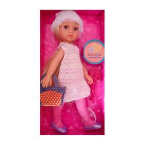 Baba Reina baba ruhával és téli sapkával, MalPlay, 24 cm