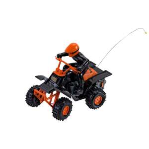 Globo Spidko Quad with figure and remote control, black and orange, 1:18 scale - Remote control vehicle