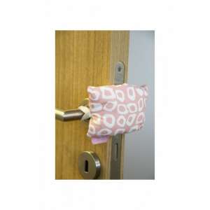 BabyJem pink door stopper, soft door handle stopper, protects baby fingers from getting pinched - Door stop