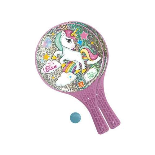 Set de tenis de plajă Unicorn cu minge - diverse culori 106904445