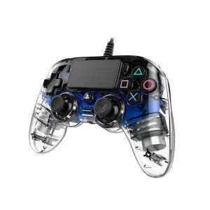 Nacon Compact PS4 vezetékes kontroller, átlátszó halványkék - Nacon