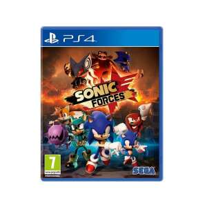 Coperta jocului video Sonic Forces pentru PS4 cu Sonic the Hedgehog și alte personaje - Jocuri Consola & PC