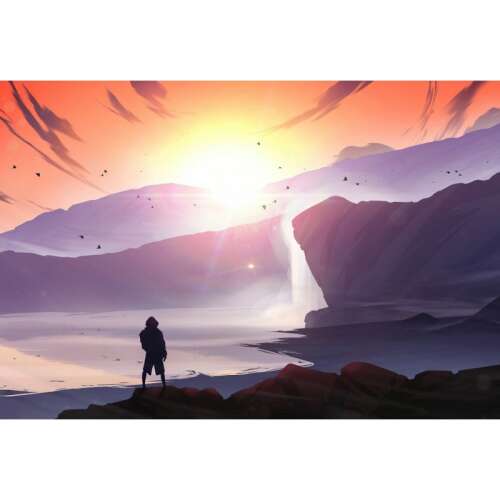 Vászonkép A vízesés, 80x50cm, tablou671, Zumzeria ® 106904938 