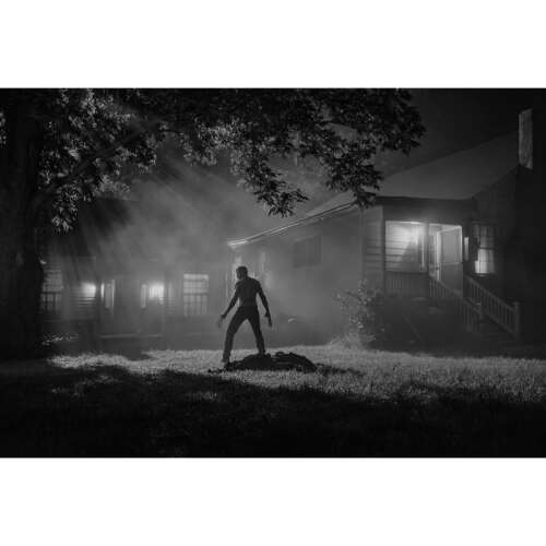 Fekete-fehér fotó Hugh Jackmanről, mint Farkas a Logan filmben - Dekoráció