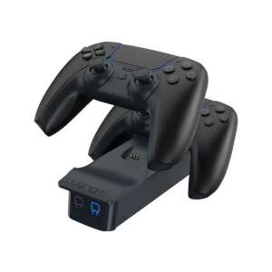 Stație de încărcare dublă neagră Venom VS5007 PS5, încărcarea simultană a două controlere PS5 - Gaming