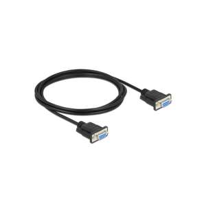 Cablu Delock 87785 2m RS-232 D-Sub 9 femelă - femelă null modem - Cabluri seriale