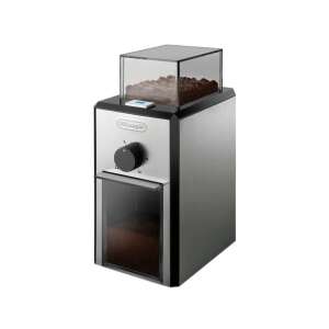 Rașniță de cafea electrică DeLonghi KG 89, argintiu, vedere din față - Rasnite și Aparat de cafea automat