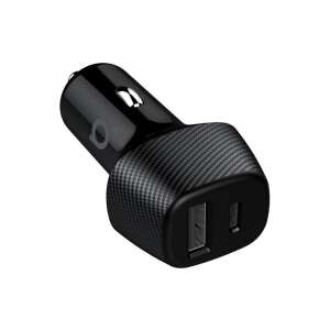 ACME CH112 3A 18W USB Typ A/Typ C Autoladegerät, Dual-Port, schwarz - Autoladegeräte