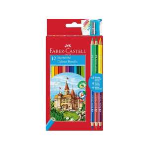 Faber-Castell 12+3 Buntstift-Set, 18 Farben, mit Spitzer - Farbstifte