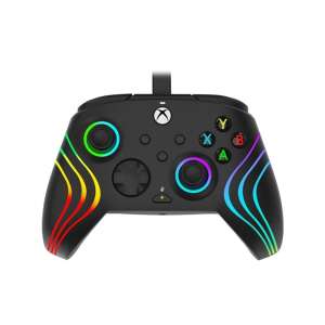 PDP Afterglow Wave Xbox Series X|S/Xbox One/PC kabelgebundener Controller mit RGB-Beleuchtung - Controller