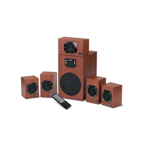 Sistem de sunet surround Genius SW-HF5.1 4600 II 5.1 cu subwoofer și telecomandă