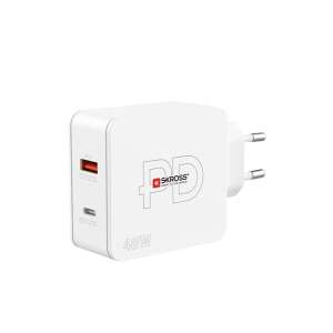 Skross 48W PD USB A/USB C weißer Schnellladegerät - Skross