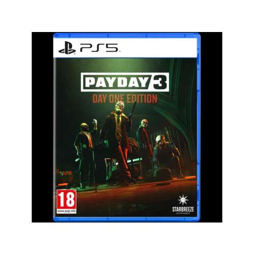 Payday 3 Day One Edition PS5 játék borítója
