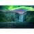 Aurora Borealis vászon falikép, 80x50cm, vízesés, zöld, természet, tájkép, fotó