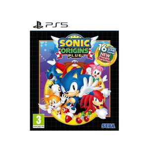 Coperta jocului Sonic Origins Plus Limited Edition pentru PS5 cu Sonic Ariciul, Tails, Knuckles, Amy Rose și alte personaje - Sega Jocuri Consola & PC