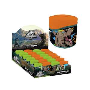 Jurassic World T-Rex kétoldalas ceruzahegyező átlátszó tartállyal a forgácsgyűjtéshez - Luna