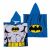 Batman Whoom Fast Dry kapucnis strandtörölköző poncsó, elöl és hátul