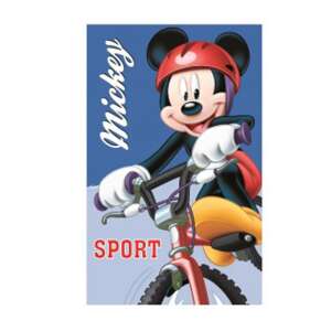 Prosop de mână Disney Mickey Mouse Sport, 35x65cm, albastru, bumbac, Mickey Mouse pe o bicicletă - Prosop