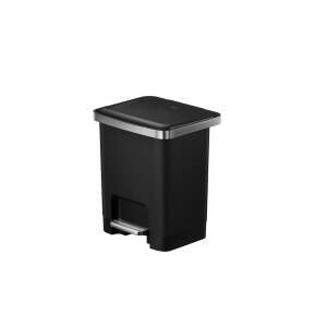 EKO Hana 2 fekete pedálos szemeteskuka, 15 literes - Eko