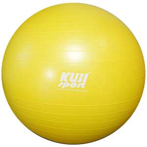 Kubi Sport 85 cm sárga torna labda, fitnesz labda, edző labda, stabilitási labda - Alakformálás