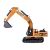 GLW Kotro Excavator Toy - Side View - Construction Vehicle for Kids