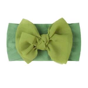 Baby Headband with Bow - Green, Wide 106911658 - Dressing Accessory