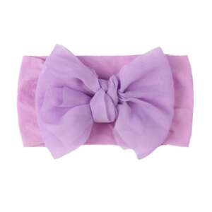 Lila baby headband with a bow - Dressing Accessory