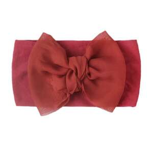 Baby Headband with Bow - Burgundy, Wide 106911678 - Dressing Accessory