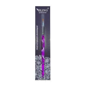 BLING Professional Gel Brush Size 4, purple, for nail art and gel polish application - Make-up brush & brush