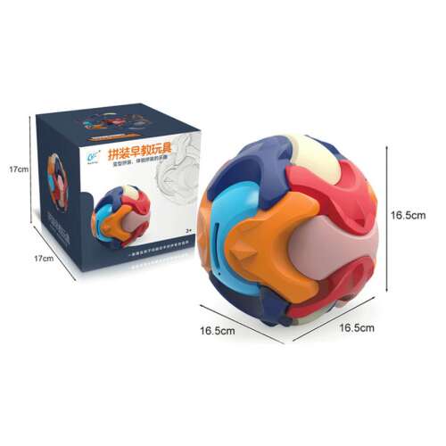 3D puzzle guľa pokladnička, farebná, pre deti, vzdelávacia hračka