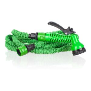 Furtun de grădină extensibil Happy Green 15m cu pistol de pulverizare - Irigare