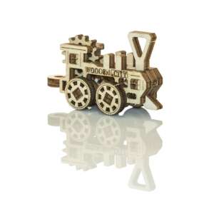 Puzzle 3D din lemn, Transport public, kit de modele de tren - Puzzle 3D