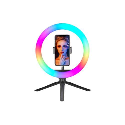 XO BGD007/MJ26 STATIV-SELFIE-STÄNDER MIT RGB-LED-LAMPE SCHWARZ 106912704