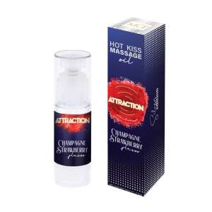MASSAGE OIL ATTRACTION CHAMPAGNE STRAWBERRY 50 ML 106912941 - Massage cream & massage oil