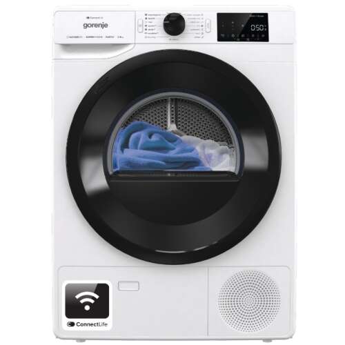 Gorenje DPNE83/GNLWIFI hőszivattyús szárítógép ConnectLife appal, 8 kg kapacitás, fehér